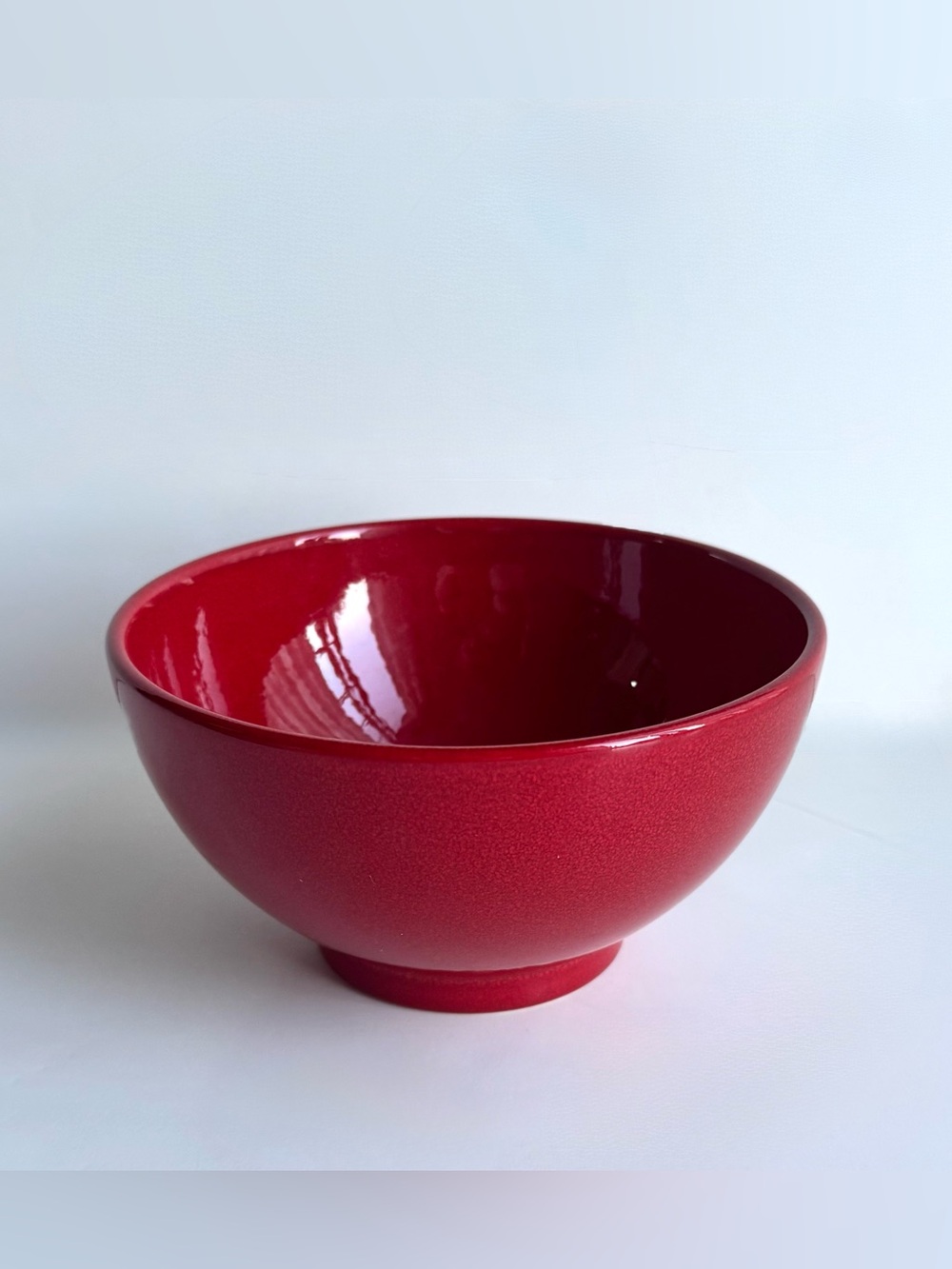 Waechtersbach Germany 5.75” Fun Factory Cherry Red Coupe Cereal/Soup Bowl